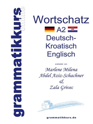 cover image of Wörterbuch A2 Deutsch--Kroatisch--Bosnisch--Serbisch--Englisch
